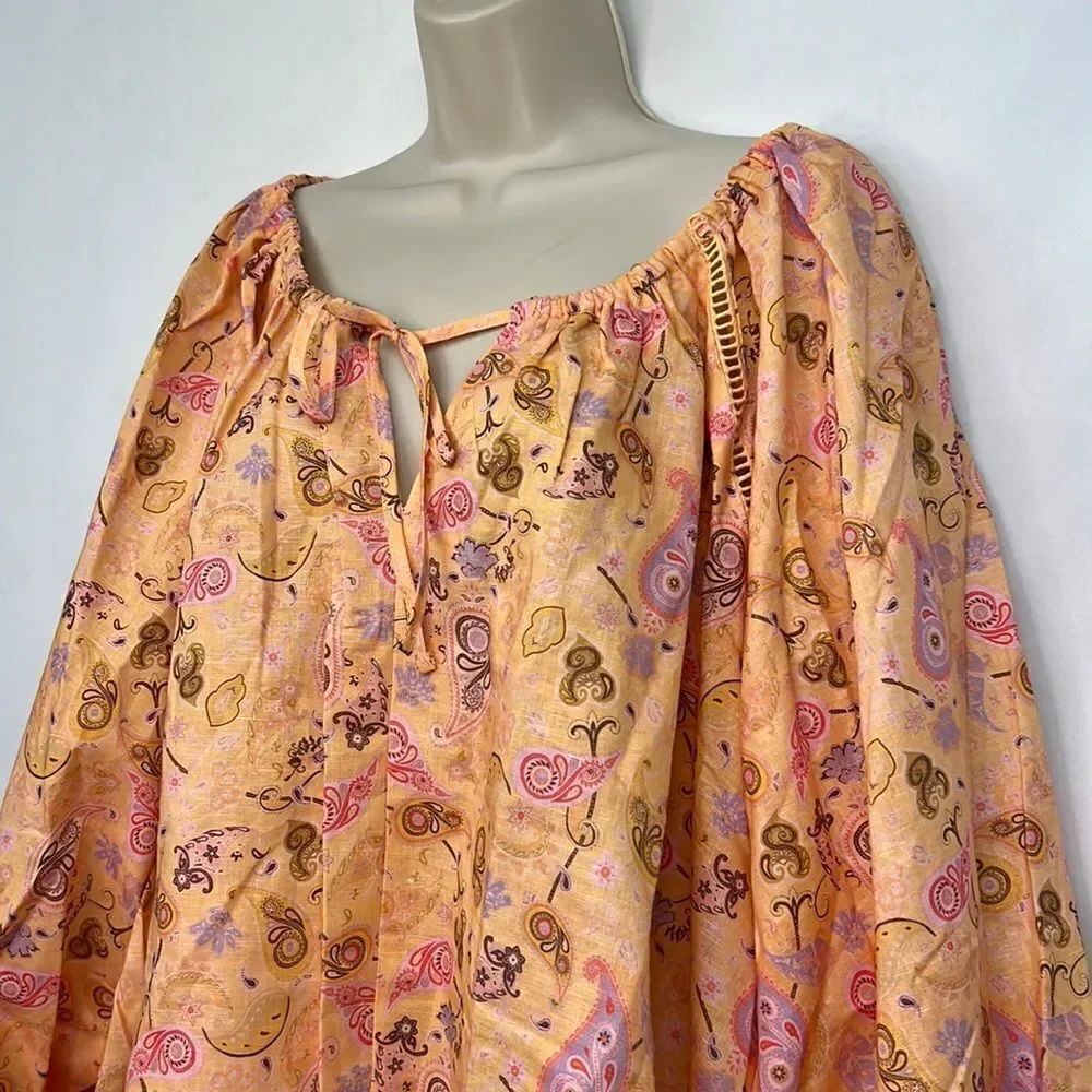 Charlie Holiday/Anthropologie Paisley Josie Blouse - NWT - size medium (size 6) - Picture 5 of 13